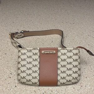 Michael Kors Brown and Cream Logo Fanny pack  Bag
